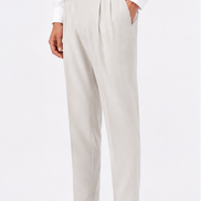 Double Pleated Tapered Trousers