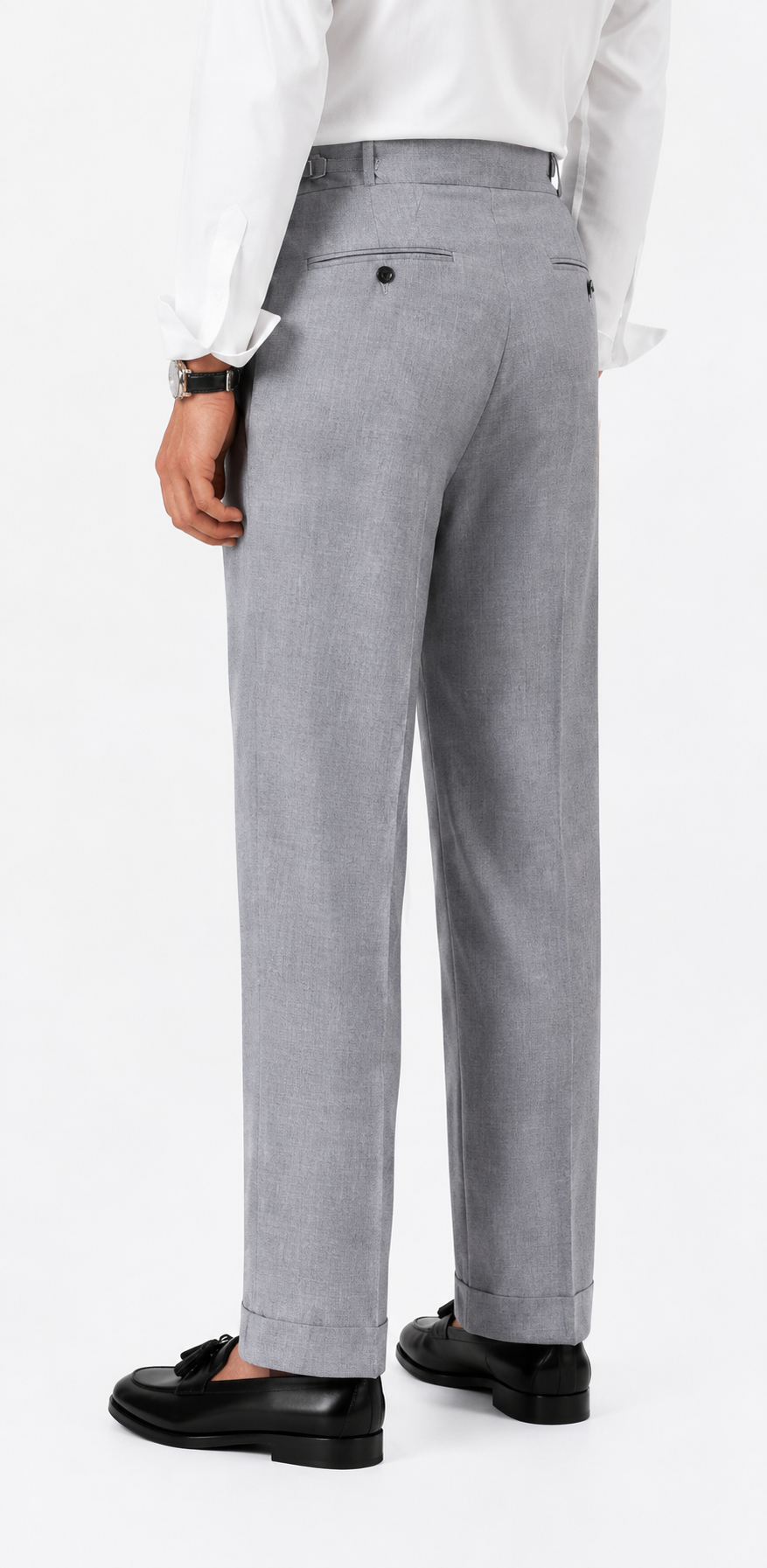 Double Pleated Cuffed Trousers