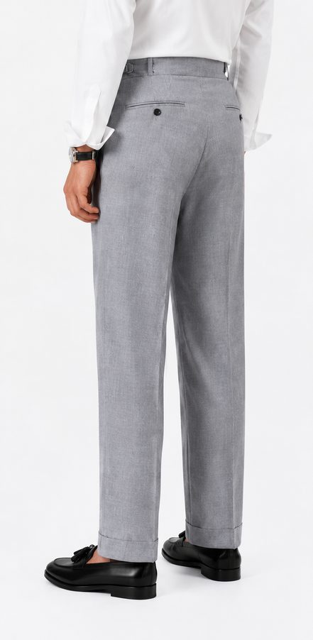 Double Pleated Cuffed Trousers