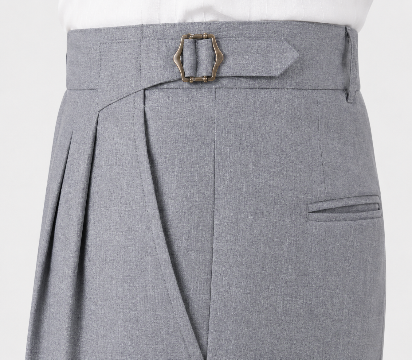 Double Pleated Cuffed Trousers