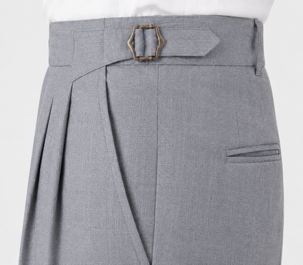 Double Pleated Cuffed Trousers
