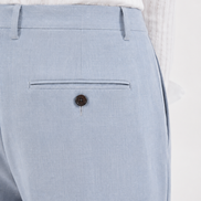 Double Pleated Wide-Leg Trousers