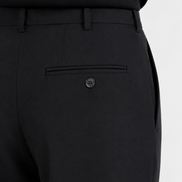 Single Pleat Straight Trousers