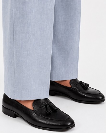 Double Pleated Wide-Leg Trousers