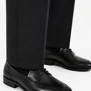 Single Pleat Straight Trousers