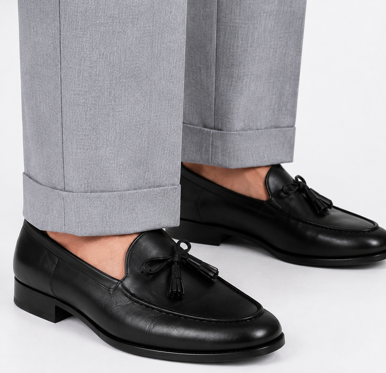 Double Pleated Cuffed Trousers