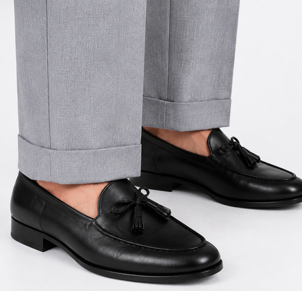 Double Pleated Cuffed Trousers