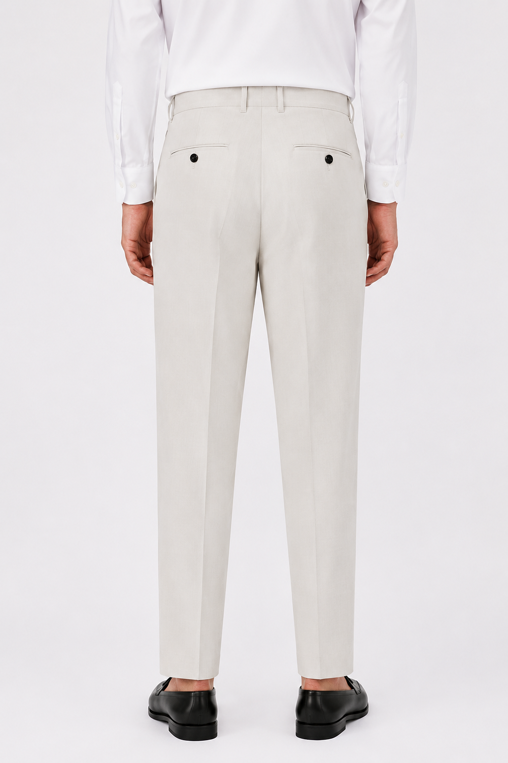 Double Pleated Tapered Trousers
