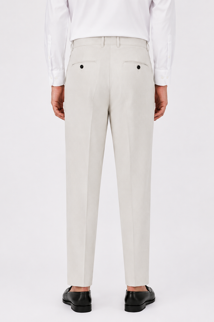 Double Pleated Tapered Trousers