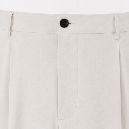 Double Pleated Tapered Trousers