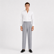 Double Pleated Cuffed Trousers