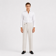 Double Pleated Tapered Trousers