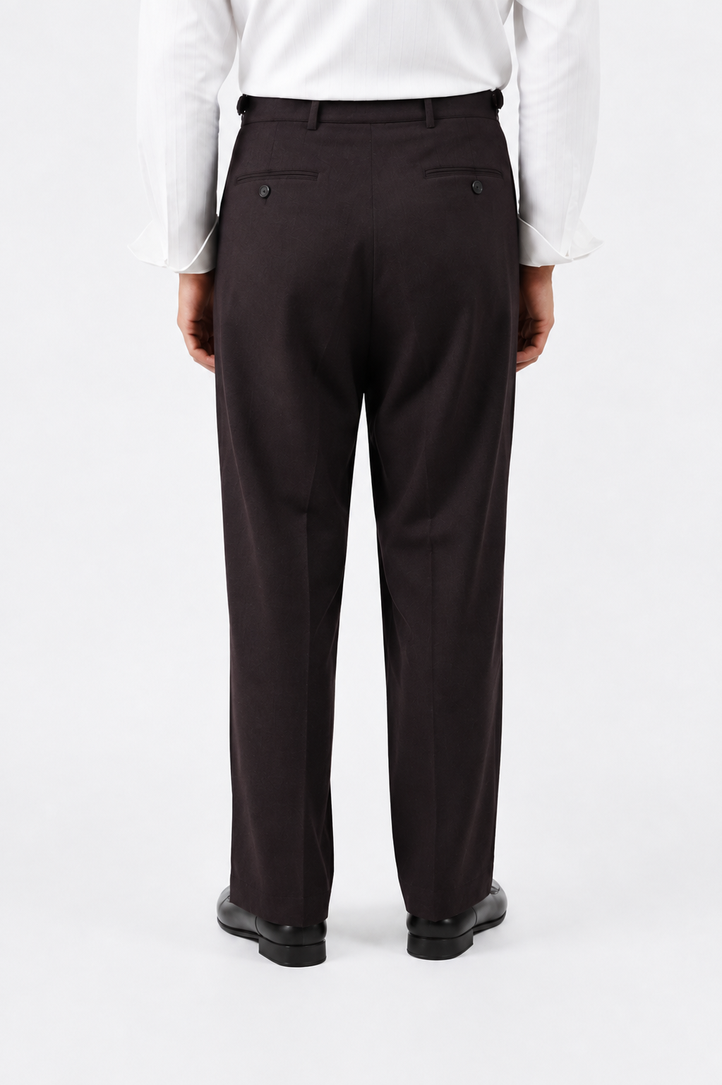 Double Pleated High-Waist Trousers