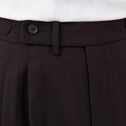 Double Pleated High-Waist Trousers