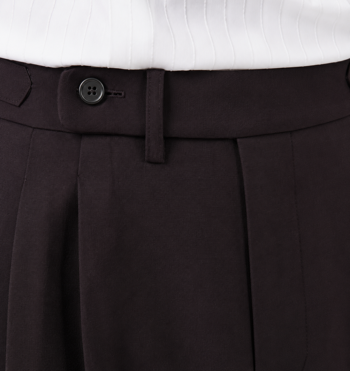 Double Pleated High-Waist Trousers