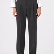 Double Pleated High-Waist Trousers