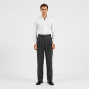 Double Pleated High-Waist Trousers