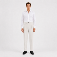 Double Pleated Tapered Trousers