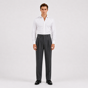 Double Pleated Tapered Trousers