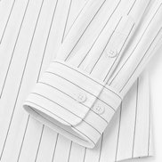 Men's pinstripe linen-lyocell shirt by Cavelli Geneva – view 7