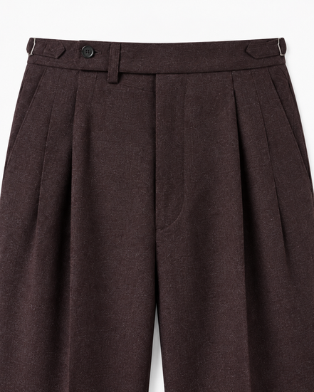 Marceau high-waist pleated trousers for men by Cavelli Geneva – view 3