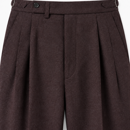 Marceau high-waist pleated trousers for men by Cavelli Geneva – view 3