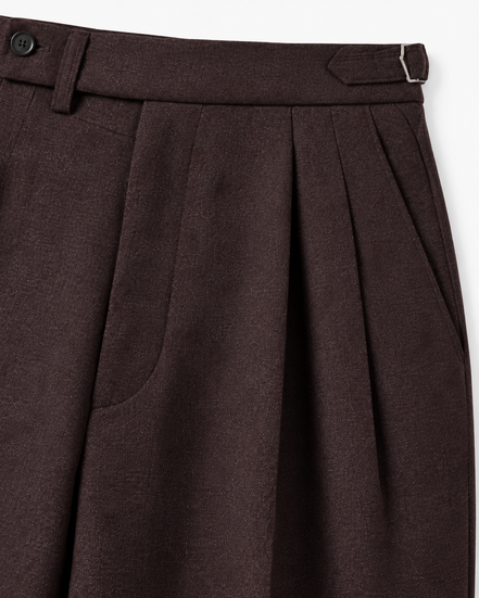 Marceau high-waist pleated trousers for men by Cavelli Geneva – view 6