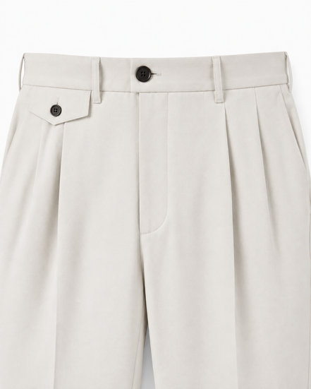 Hugo tapered pleated trousers for men by Cavelli Geneva – view 3