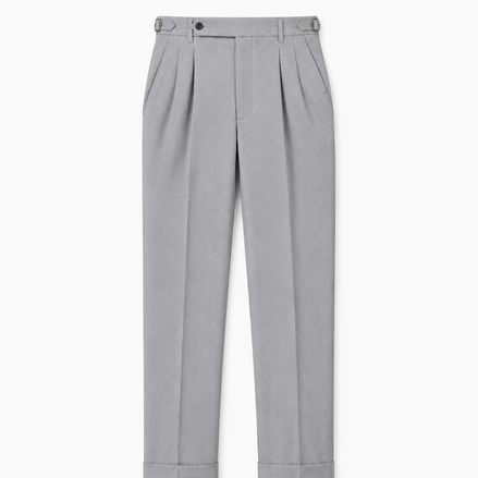 Faure cuffed pleated trousers for men by Cavelli Geneva – view 2