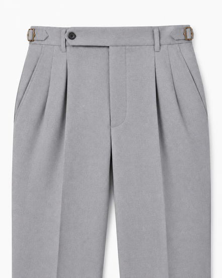 Faure cuffed pleated trousers for men by Cavelli Geneva – view 3