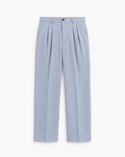 Elian wide-leg pleated trousers for men by Cavelli Geneva – view 2