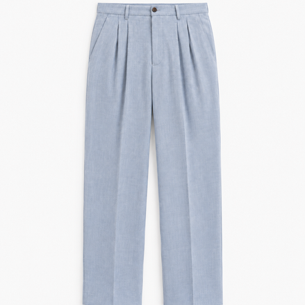 Elian wide-leg pleated trousers for men by Cavelli Geneva – view 2
