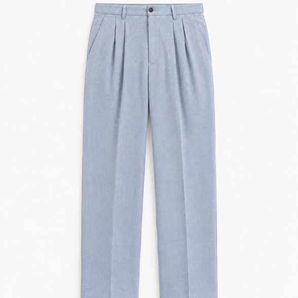 Elian wide-leg pleated trousers for men by Cavelli Geneva – view 2