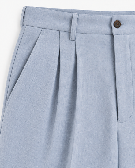 Elian wide-leg pleated trousers for men by Cavelli Geneva – view 6