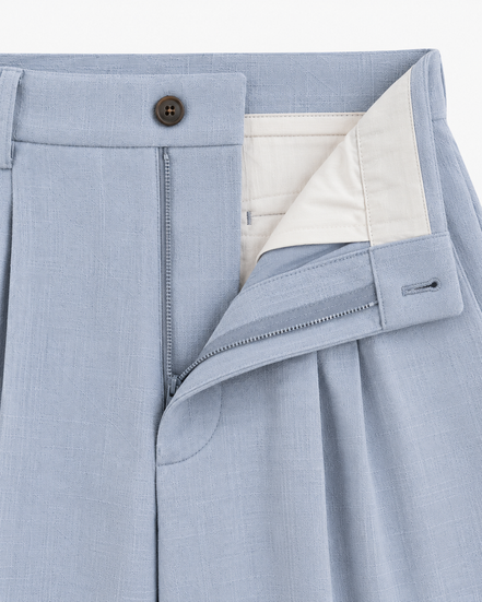 Elian wide-leg pleated trousers for men by Cavelli Geneva – view 7