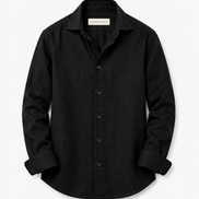 Men's 100% linen shirt with spread collar by Cavelli Geneva – view 8