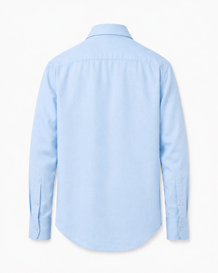 Men's long-collar 100% linen shirt by Cavelli Geneva – view 3