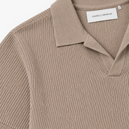 Milano men's knit polo with Johnny collar by Cavelli Geneva – view 7
