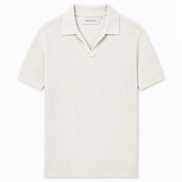 Milano men's knit polo with Johnny collar by Cavelli Geneva – view 8