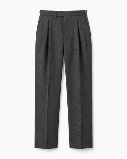 Marceau high-waist pleated trousers for men by Cavelli Geneva – view 7