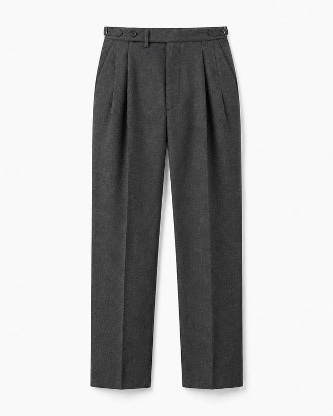Marceau high-waist pleated trousers for men by Cavelli Geneva – view 7