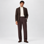 Marceau high-waist pleated trousers for men by Cavelli Geneva