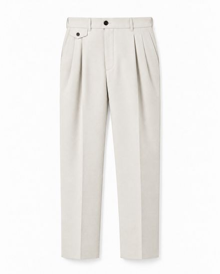 Hugo tapered pleated trousers for men by Cavelli Geneva – view 2