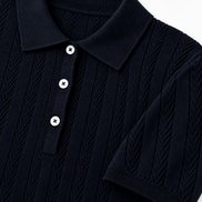 Herringbone Knit Polo