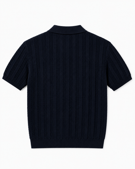 Herringbone Knit Polo