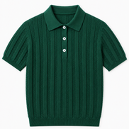 Herringbone Knit Polo