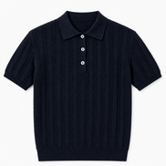 Herringbone Knit Polo