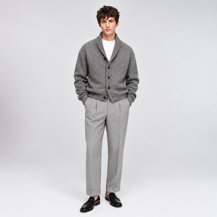 Faure Cuffed Pleated Trousers