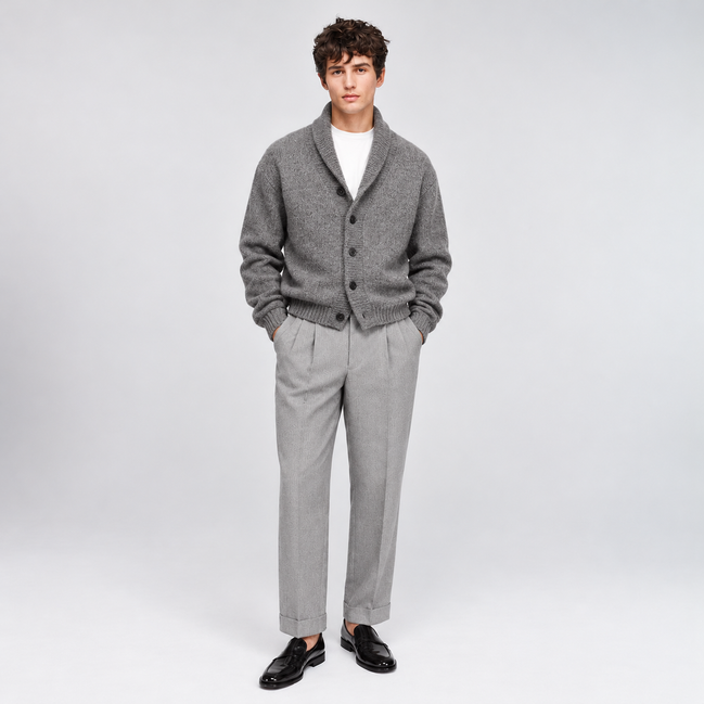 Faure Cuffed Pleated Trousers