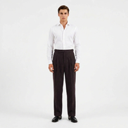 Double Pleated High-Waist Trousers